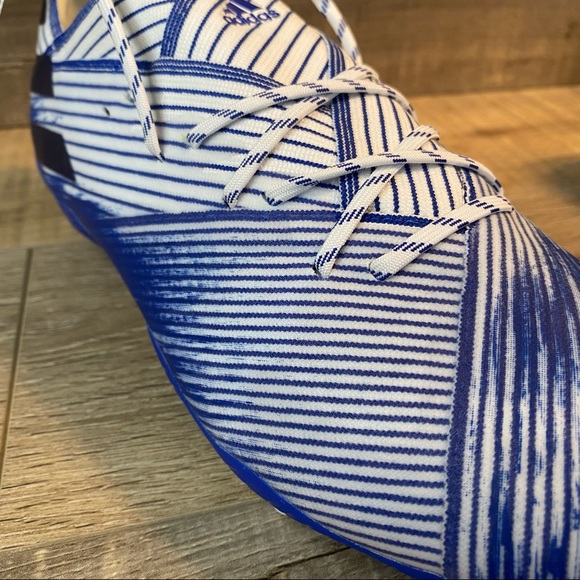 Adidas Nemeziz 19.1 FG J Soccer Cleats Blue White - Picture 6 of 6